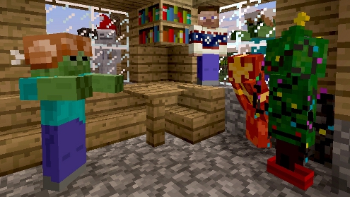 Get pixelated holiday cheer in Minecraft Xbox 360 Edition Festive Skin Pack  on Dec. 18 - Polygon